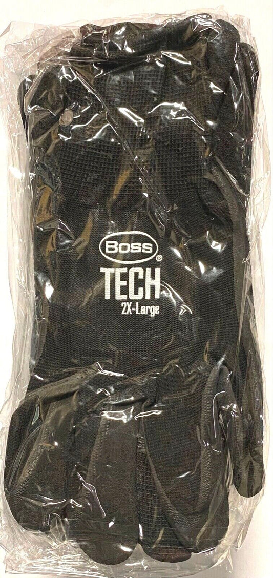 Boss Tech Gloves Coated Double Dipped Foam 2XL Non Slip Grip (PPE) 1 Dozen