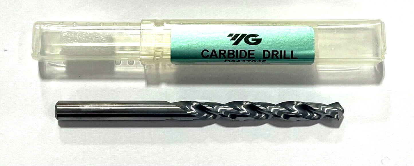 YG 15/64" Solid Carbide Drill 118° Jobber Length 2 Flute Drill Bit