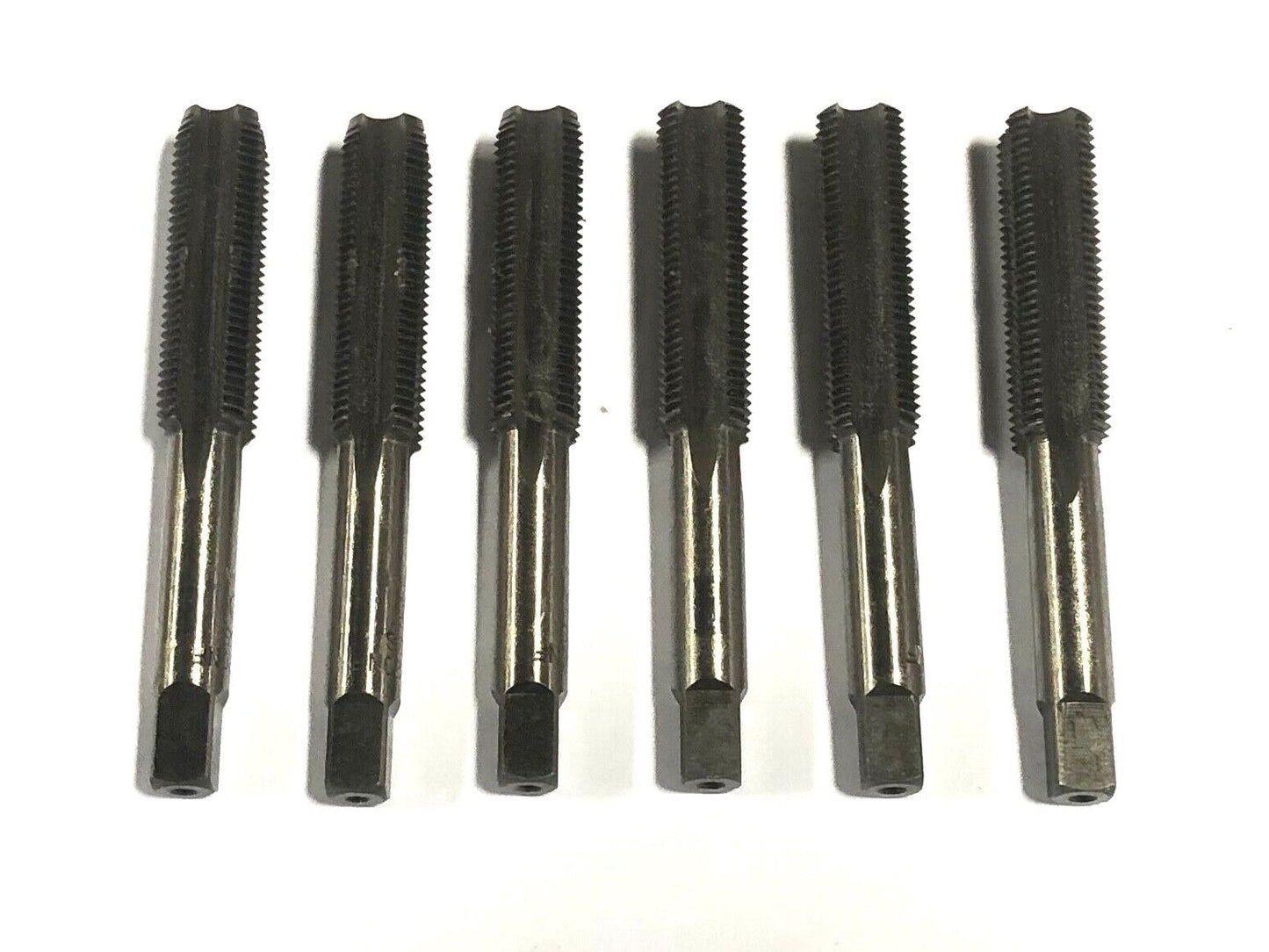 1/2-20 Hand Tap HSS Bottoming Taps Threading 4 Flute 6 Pack