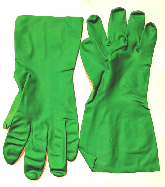 MCR Gloves Unsupported Nitrile Gloves 11 Mill LG Green Nitri-Chem Unlined 1 dz