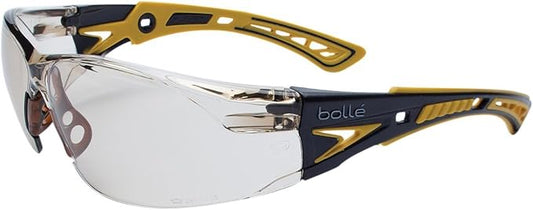 Bolle Safety 40245, Rush+ Safety Glasses Platinum®, Yellow & Black Frame, CSP Lenses