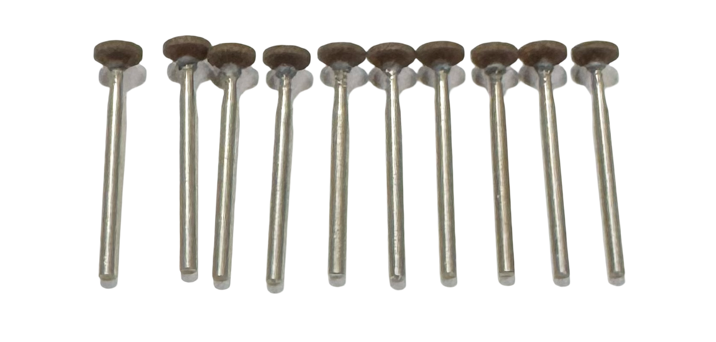 3/8" Abrasive Mounted Points W172 1/8" Shank Aluminum Oxide 10 Pack