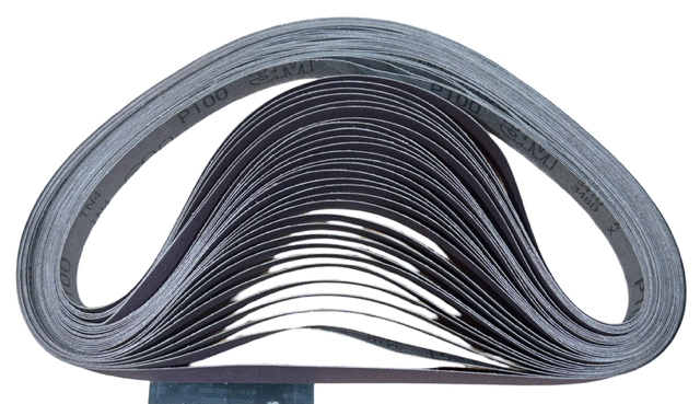 3M 341D 1" x 42" Cloth Sanding Belts 100 Grit Aluminum Oxide 25 Pack
