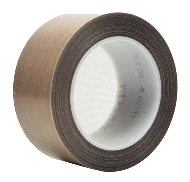 3M PTFE Glass Cloth Tape 5451 Brown 3" X 36 yd 5.6 mil