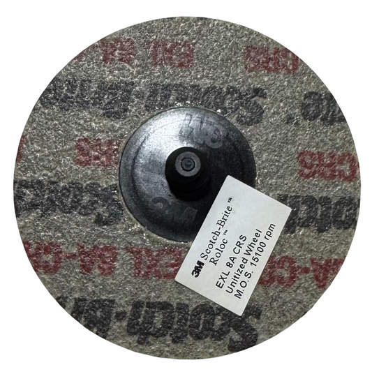 3M Scotch-Brite 3" Roloc EXL Unitized Wheel 8A CRS