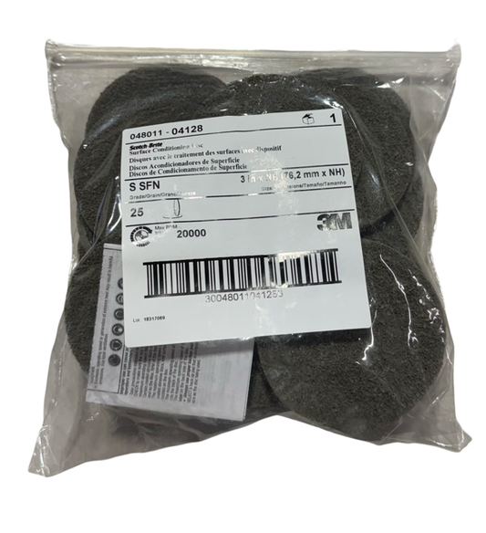 3M Scotch-Brite 3" Surface Conditioning Discs NH Silicon Carbide Super Fine 25PK
