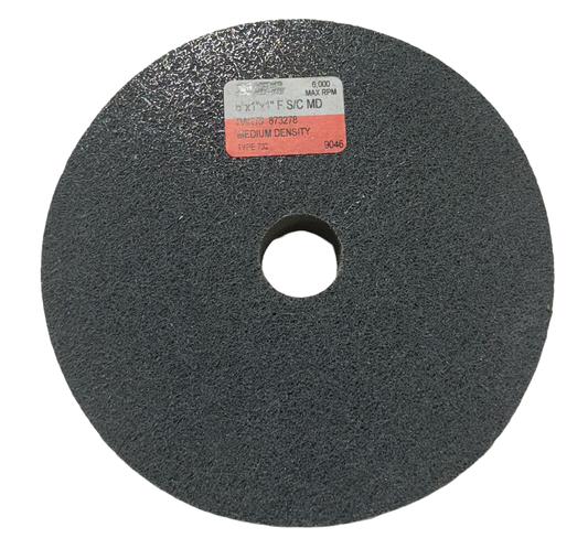 Standard Abrasives 6" x 1" x 1" Unitized Wheel Silicon Carbide Fine Grit Medium