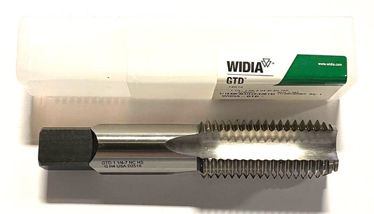 WIDIA 1-1/4"-7 HSS Hand Tap 4 Flute H4 Bottoming Tap USA Made