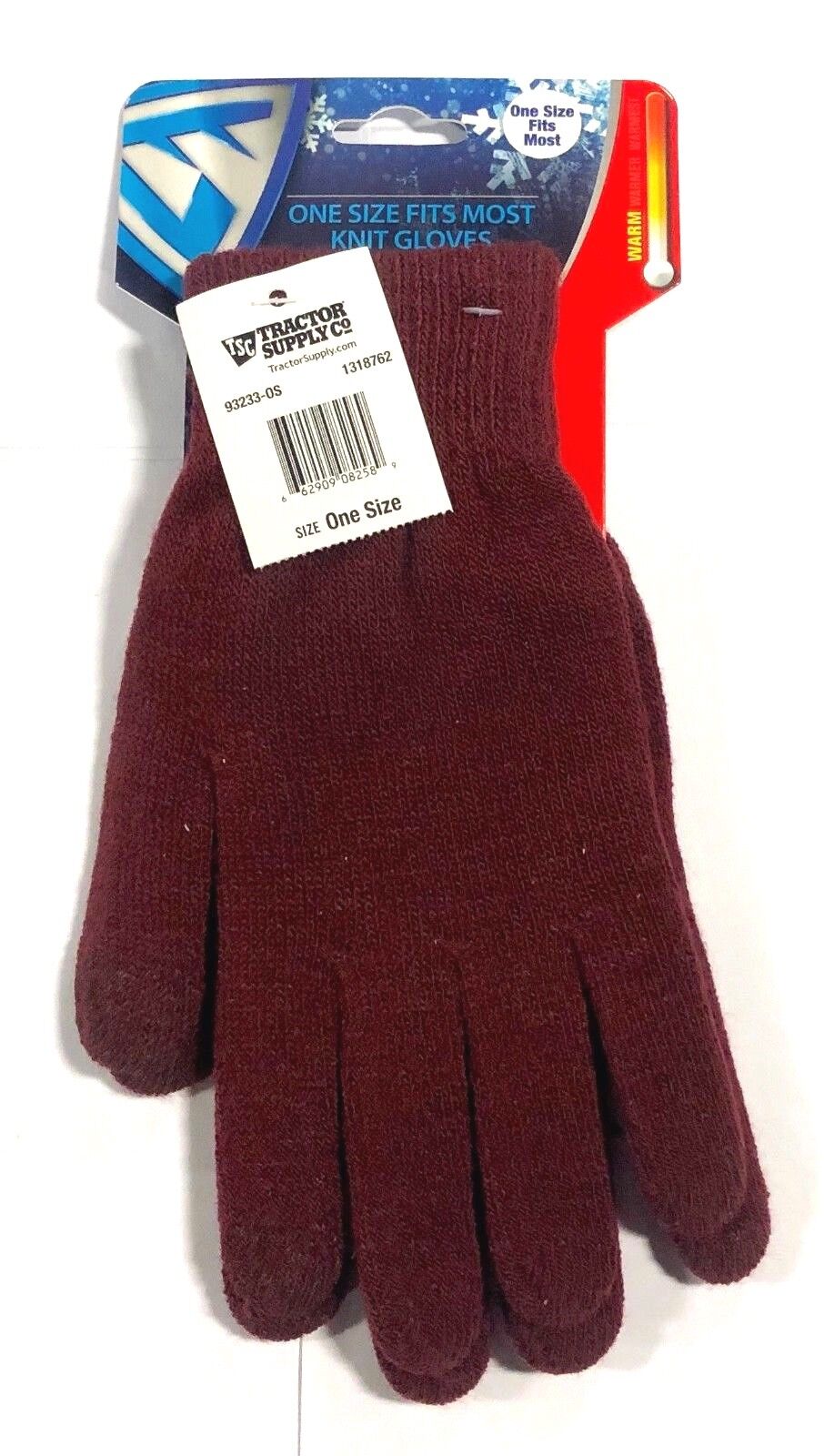 West Chester Winter Knit Gloves One Size Fits Most