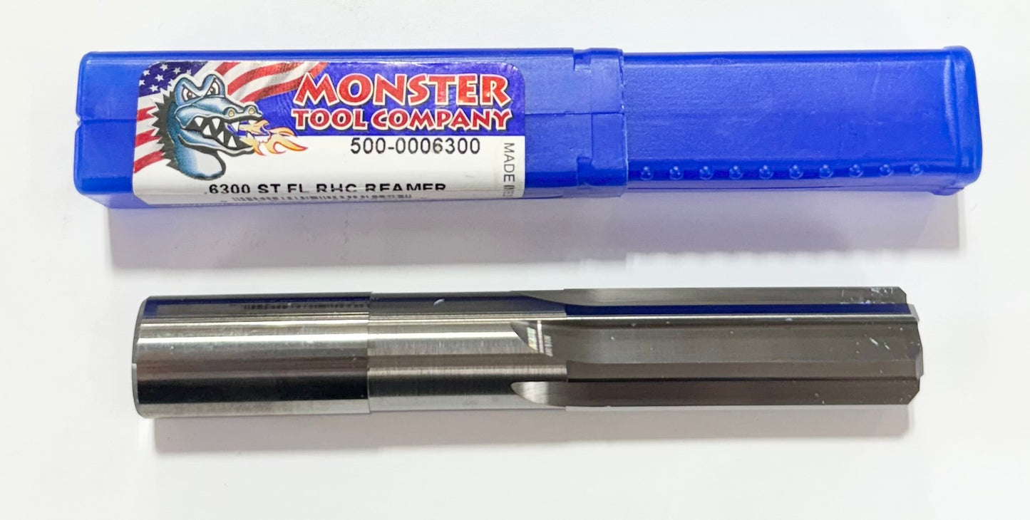 Monster Tool .6300 Solid Carbide Chucking Reamer Straight Flute RHC USA