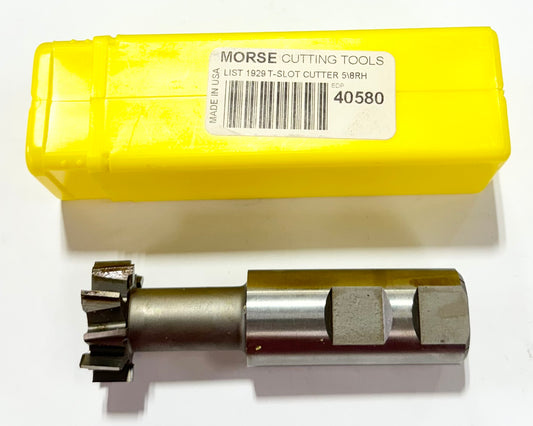 Morse 1-1/4" HSS T-Slot Milling Cutter Staggered Tooth 5/8" Bolt 1" Shank USA