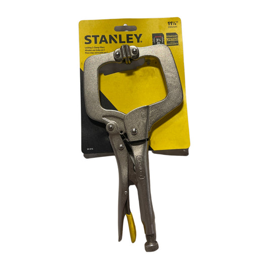 Stanley 11-1/4" Locking C-Clamp Pliers 3-3/8" Jaw Capacity 84-816