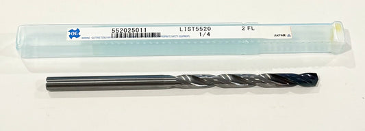 OSG 1/4" Carbide End Mill 8xD Coolant Thru 2 Flute WD1 Coated