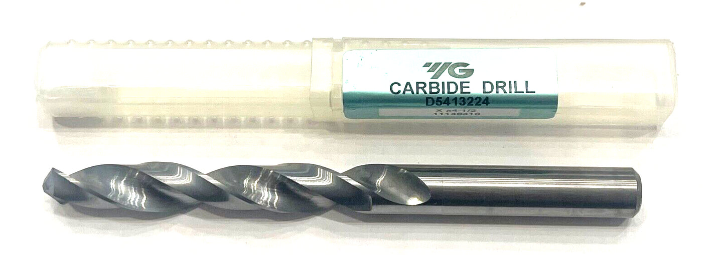 YG Letter X Solid Carbide Drill 118° Jobber Length 2 Flute Drill Bit