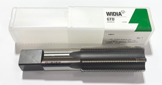 WIDIA 1-3/8"-12 HSS Straight Flute Plug Tap H4 6FL USA Made