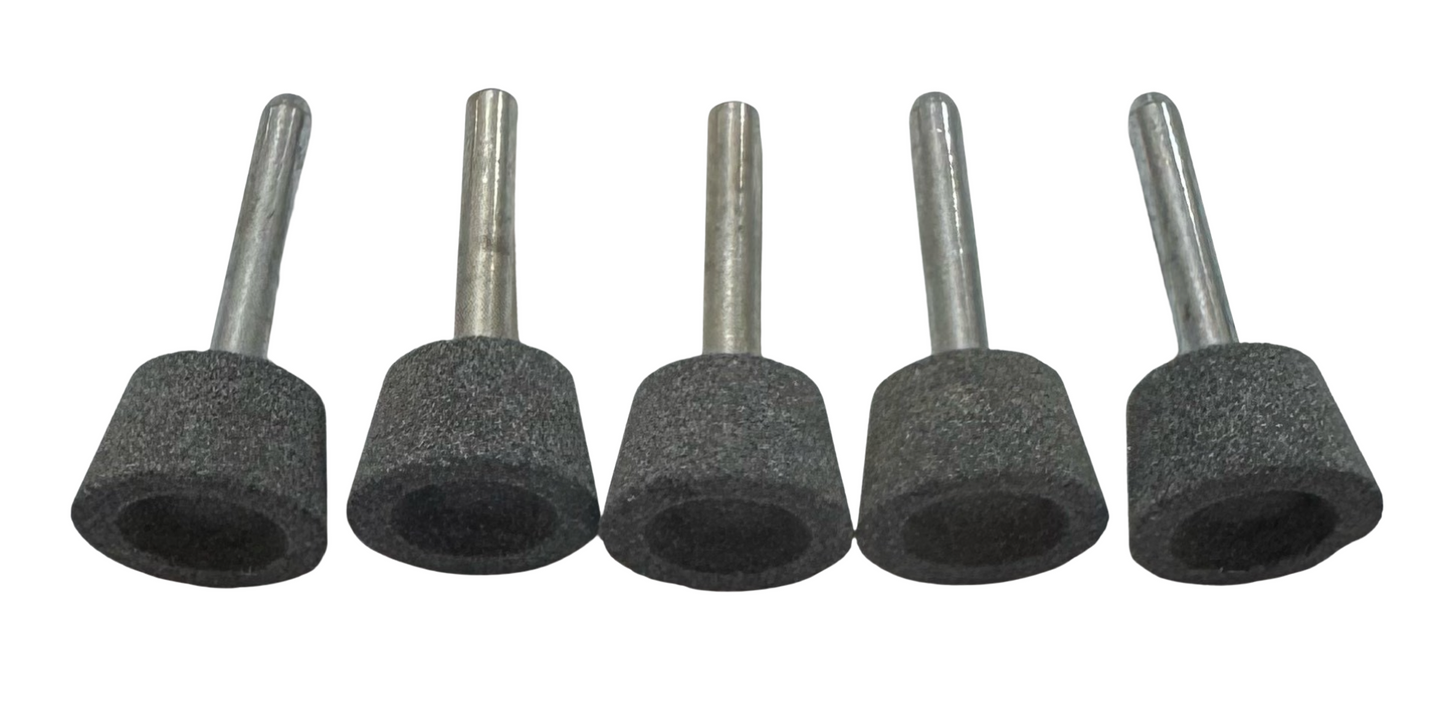 Surf-Pro 1" Diameter A32 Mounted Point Aluminum Oxide 1/4" Shank 5 Pack