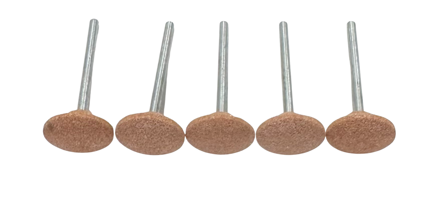 Surf-Pro 3/4" Diameter B70 Mounted Point Aluminum Oxide 1/4" Shank 5 Pack