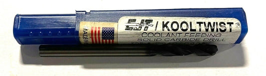 CJT KoolTwist #4 Solid Carbide Drill Coolant Feeding TiAlN Coating 2 Flute USA