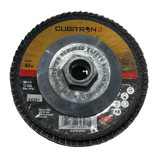 3M Cubitron II 969F 4-1/2" x 5/8-11 Flap Disc 40+ Grit Type 29 USA Made