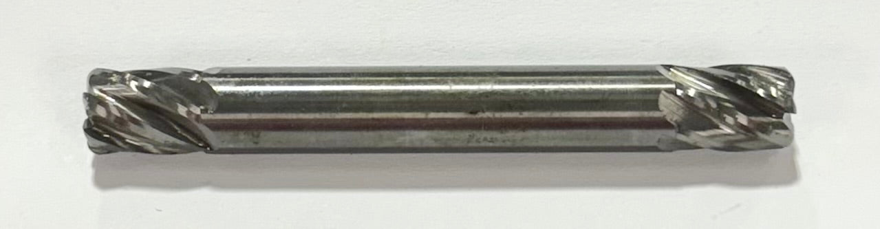 3/8" Carbide Double End Mill 6 Flute .060" Radius