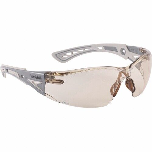 Bolle RUSH+ CSP Lens Gray Frame PC ASAF Platinum Safety Glasses 40294