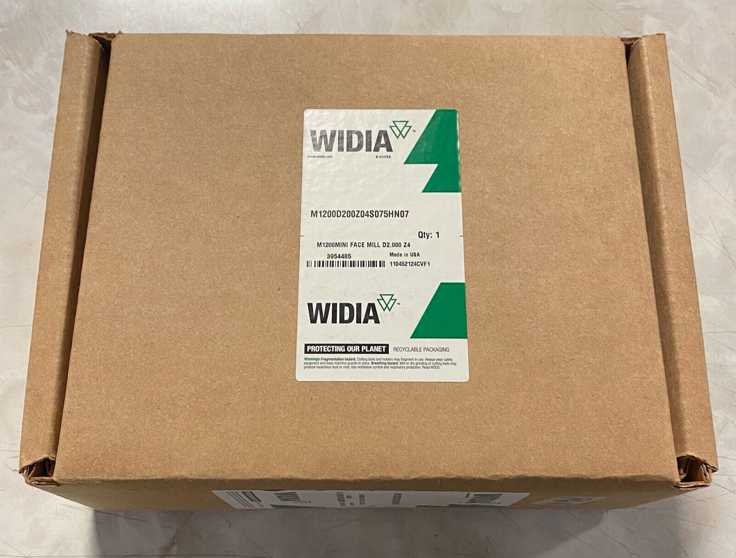 WIDIA Hanita Indexable Face Mill M1200MINI D2.000 Z4 USA Made 3954485