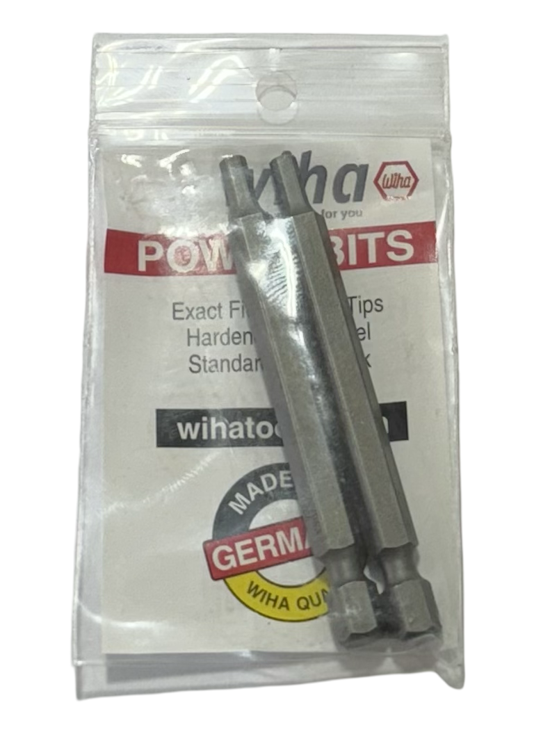 Wiha 9/64" x 70mm Hex Power Bit 2 Pack 73922