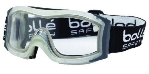 Bolle Duo Safety Goggle Frosted Frame Clear Dual-Pane Anti-Fog Lens 40097