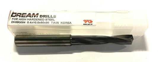 YG-1 8.4mm Solid Carbide Drill TiAlN Coated 140° Point Dream Drill