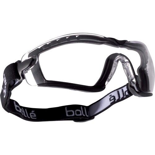 Bolle Cobra Safety Goggles Black Frame Clear Platinum Anti-Fog Lens 40091