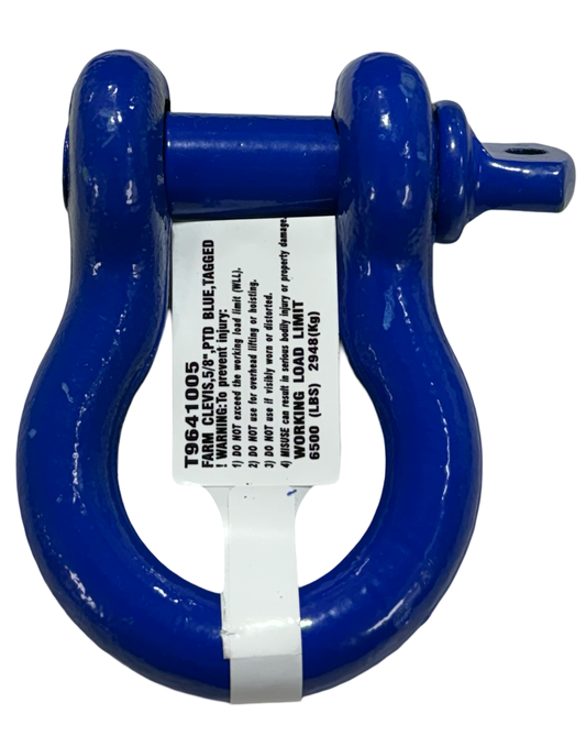 Campbell 5/8" Farm Clevis, Forged, Blue Powder Paint T9641005