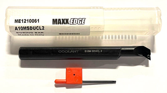 MAXX-EDGE A10MSDUCL2 Indexable Coolant Thru Boring Bar Left Hand 5/8" x 6"