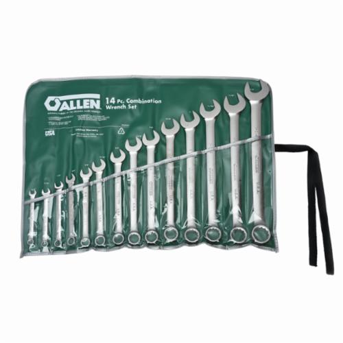 Allen 14 Piece Combination Wrench Set 12 Point USA Made 29010