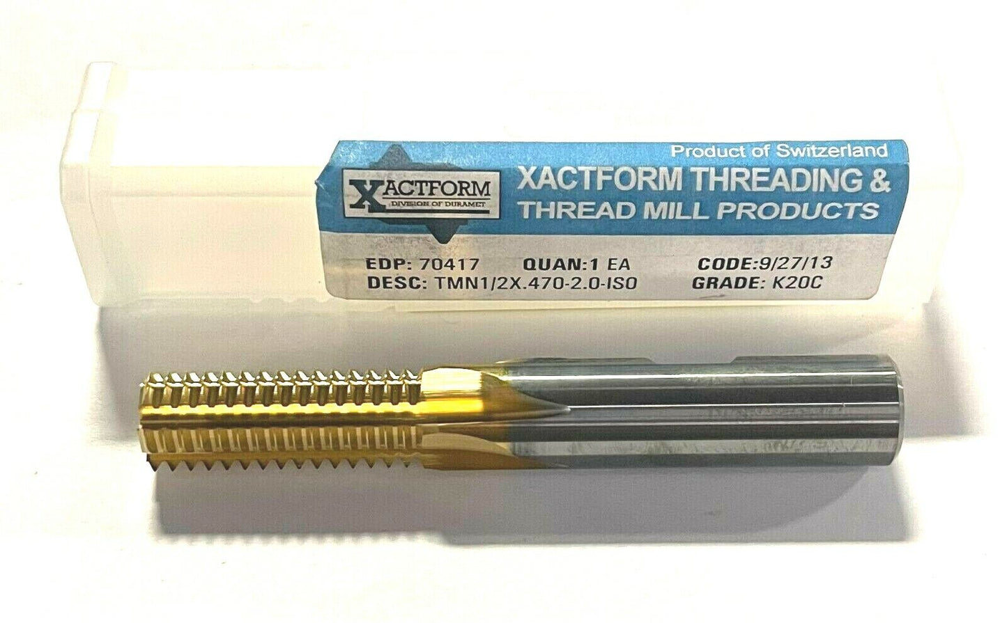 XACTFORM Solid Carbide Thread Mill TMN 1/2 X .470-2.00 70417