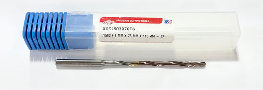 PCT .1563 Solid Carbide Drill 16xD Tripe Margin Coolant Thru 2FL ZircoPlus