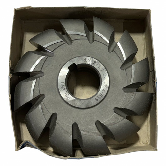 5-1/2" Diameter HSS Convex Milling Cutter 1-5/8" Radius 1-1/4" Connection