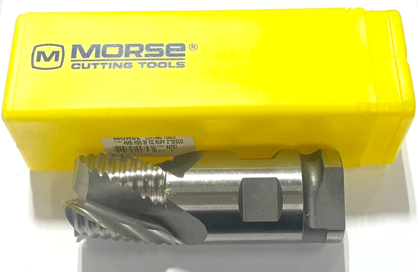 Morse Roughing End Mill 2" x 2" x 2" x 5-3/4" 3 Flute USA Made 44757