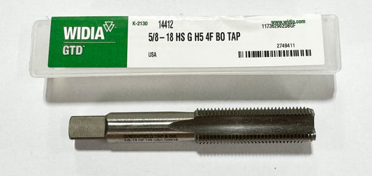 WIDIA 5/8"-18 HSS Hand Tap H5 4 Flute Bottoming Tap USA Made