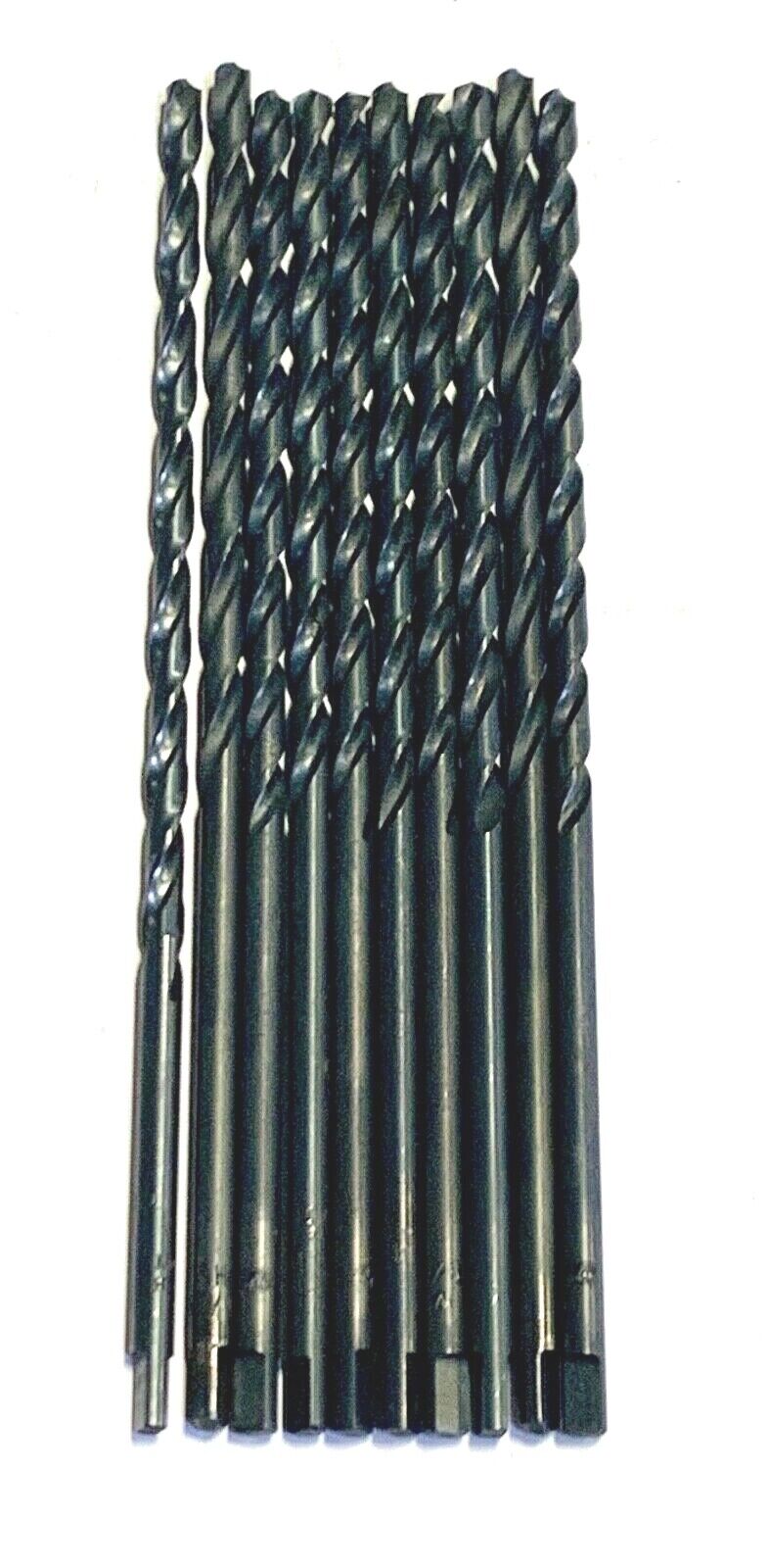 11/64" Drill Bit HSS Taper Length 5-3/4" Drills 10 Pack Made In England