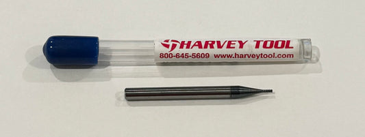 Harvey Tool 1/32" Carbide End Mill 6 Flute Variable Helix AlTiN Nano