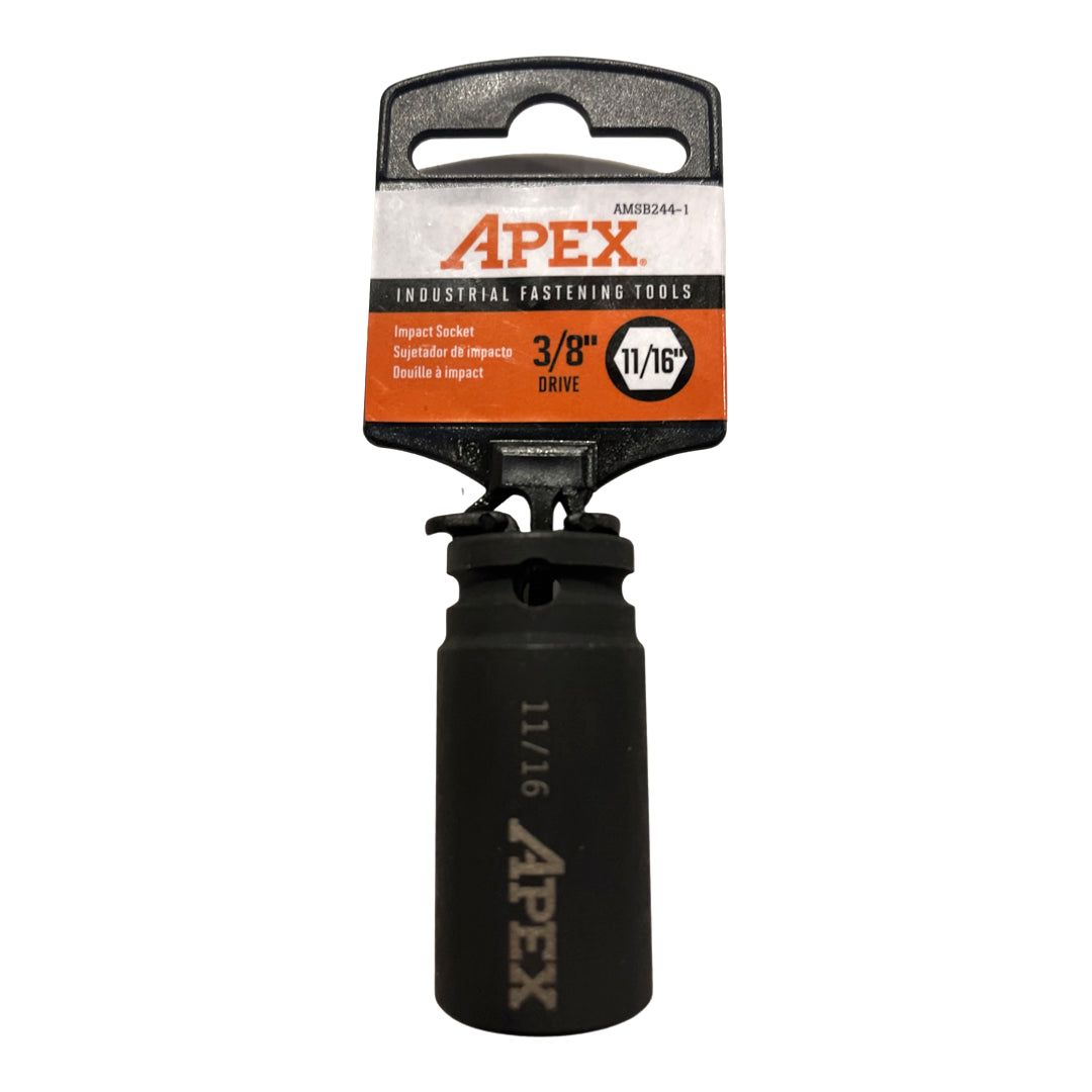 Apex 3/8" Square Drive 11/16" Impact Socket 6 Point AMSB244