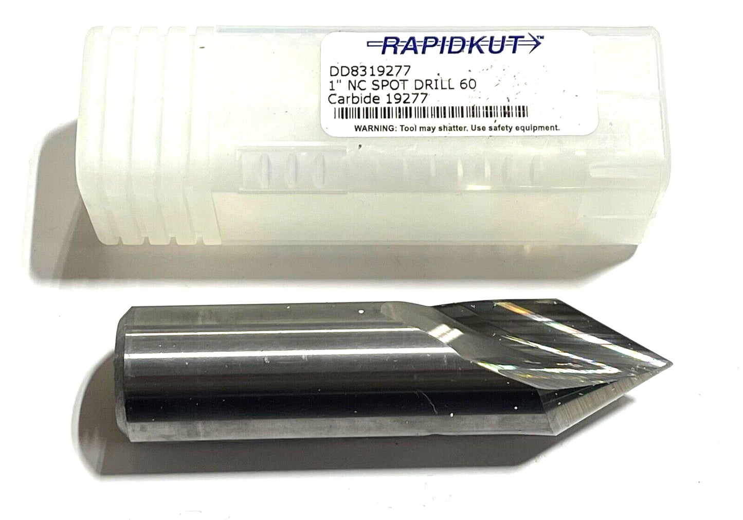 RapidKut 1" x 3-1/2" Solid Carbide Spotting Drill 60° Point USA Made