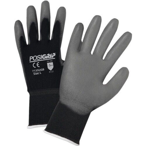 PIP PosiGrip Nylon Medium Work Gloves Polyurethane Palm Only Coating 12 Pairs