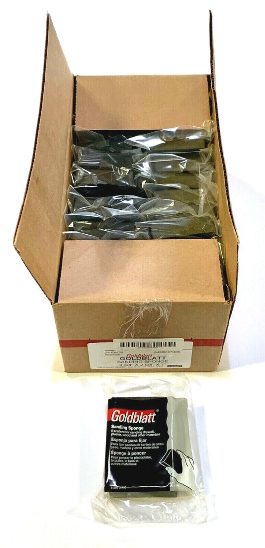 Stanley Goldblatt Dual-Grit Drywall Sanding Sponge Fine/Med USA Made (Box of 24)