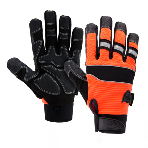 West Chester Safety Gloves Orange Pro Series Synthetic Leather Glove Size XXL