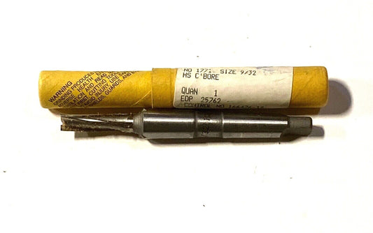 Morse 9/32" Counterbore Taper Shank HSS Interchangeable Pilot USA Made 25762