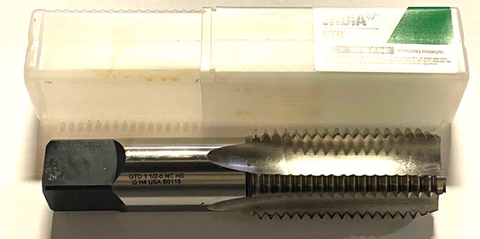 WIDIA 1-1/2"-6 HSS Hand Tap H4 Bottoming Tap 4 Flute USA Made 2749240