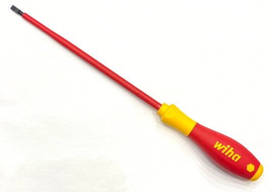 Wiha 4.5mm x 175mm Insulated Electrician's Slotted Screwdriver SoftFinish 32025