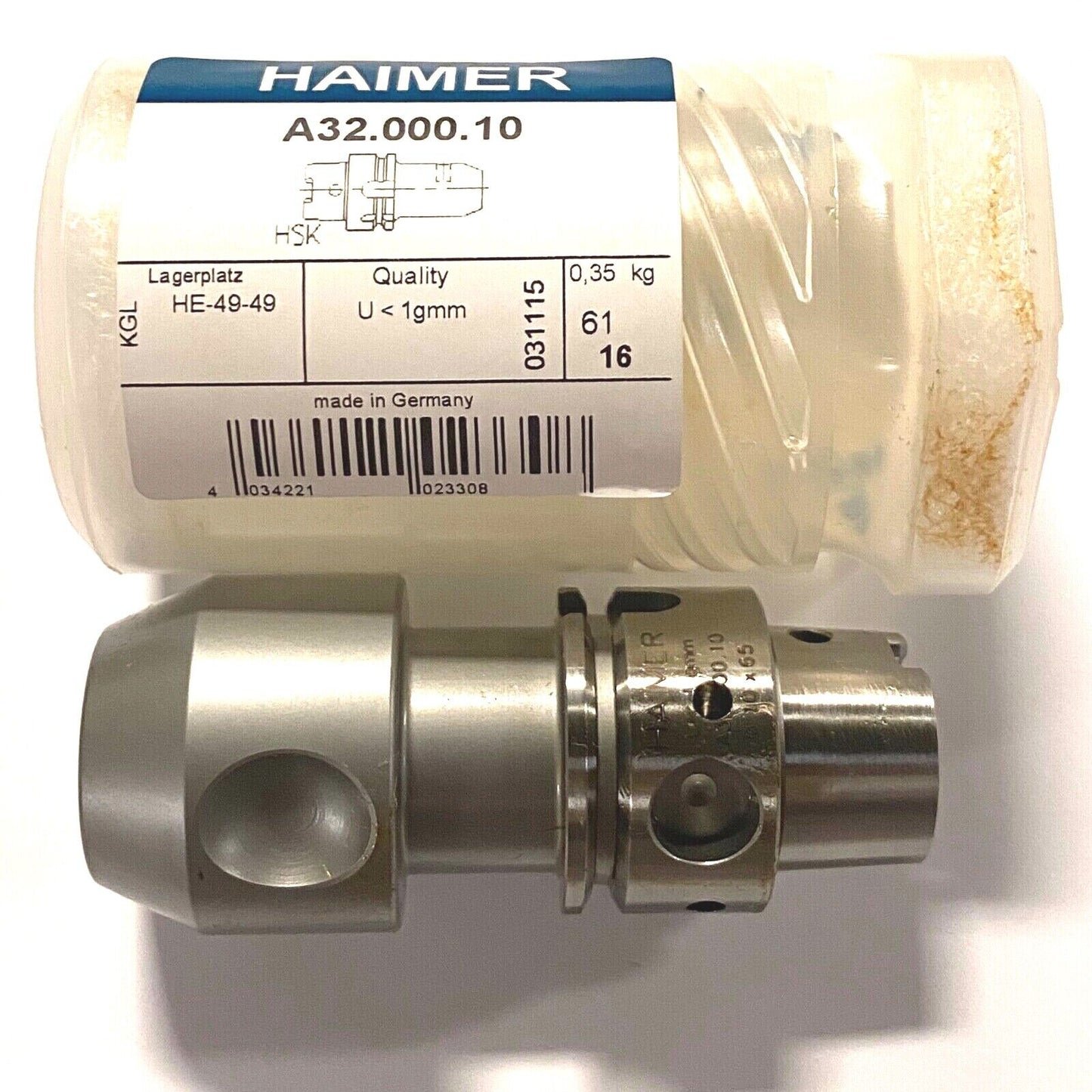 HAIMER HSK-A3 Tool Holder 10mm x 65mm Made In Germany A32.000.10