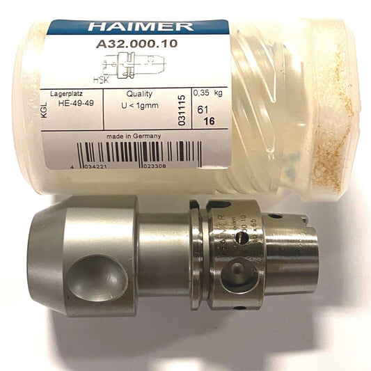HAIMER HSK-A3 Tool Holder 10mm x 65mm Made In Germany A32.000.10